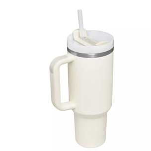 Botella de agua Isotermica - 1,18L - QUENCHER® H2.O FLOWSTATE™ TUMBLER - Cream