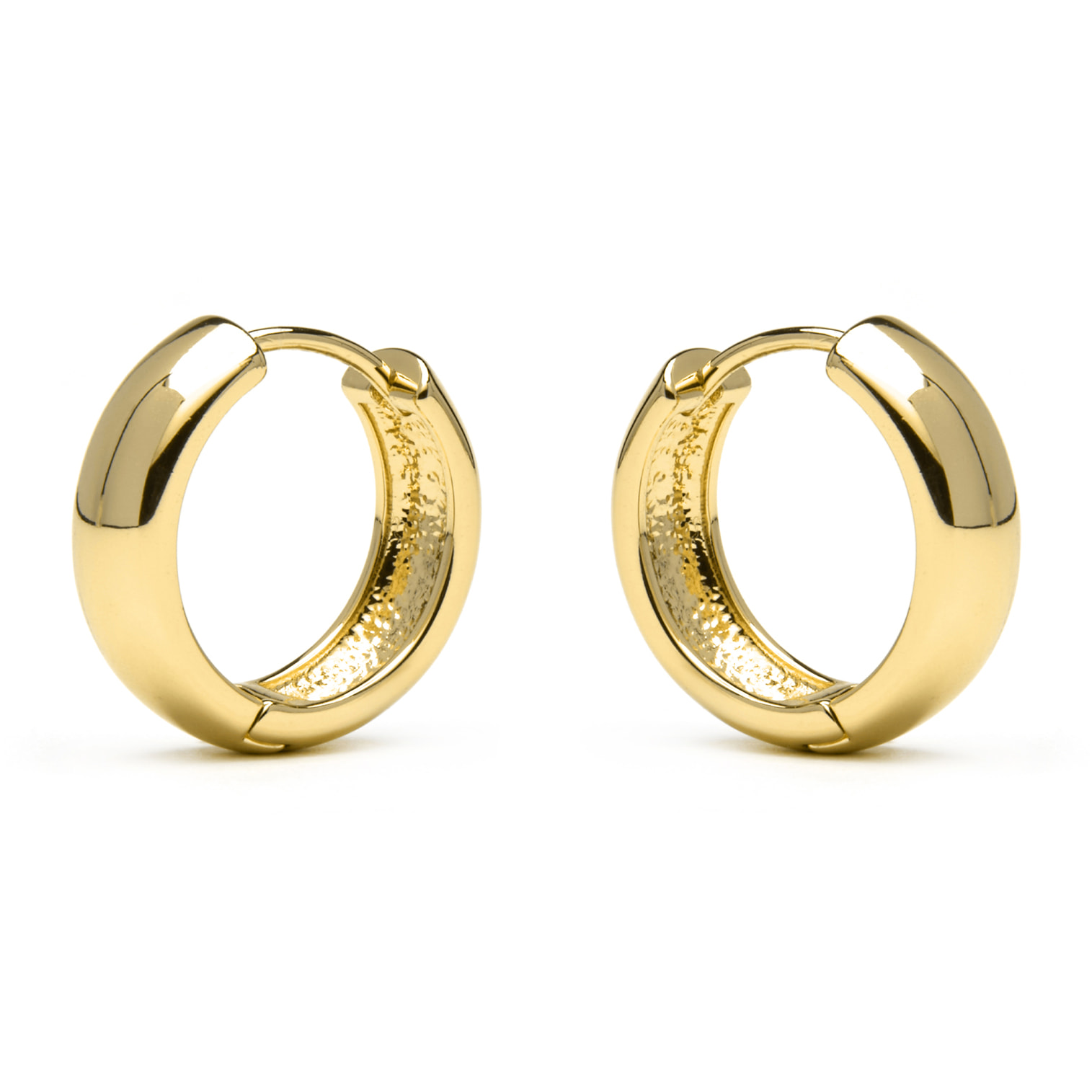 Pendientes de 22mm de diámetro acabado oro amarillo de 18k