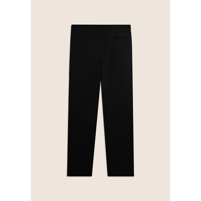 Pantaloni sportivi in cotone a gamba dritta