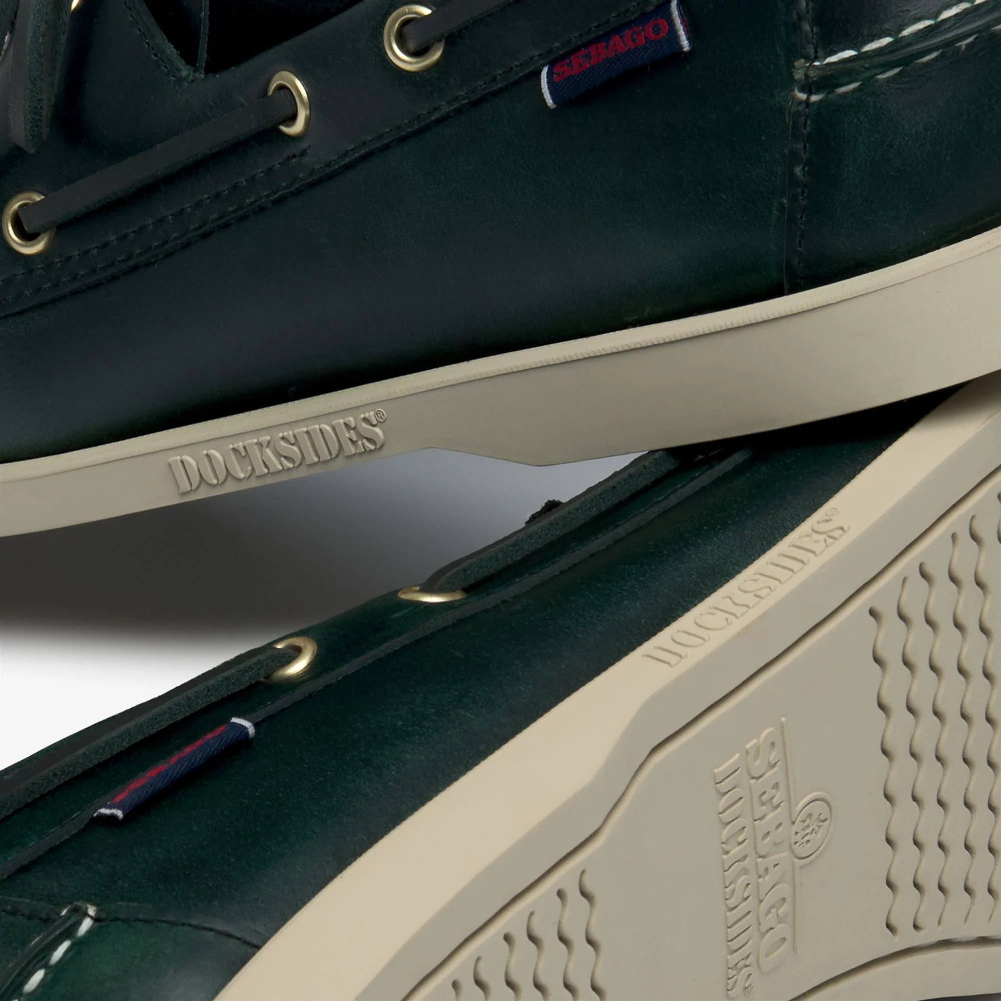 Sebago - Docksides Uomo Verde - Docksides Portland Waxed