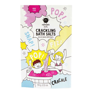 Crackling Bath Salts - Sels de Bain Roses Crépitants Parfum Fruits Rouges 60 g