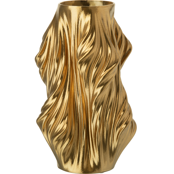 J-Line vase - porcelaine - or - large