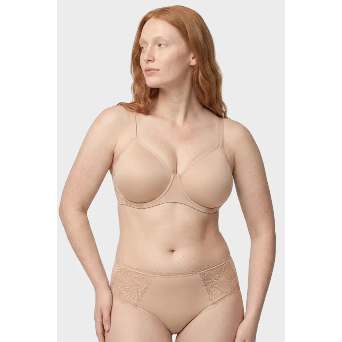 Reggiseno con ferretto senza imbottitura Beige