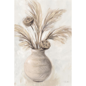 Tableau nature morte poterie seche  Toile imprimée