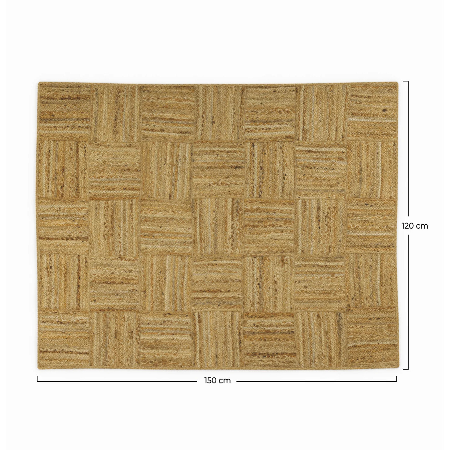 Tapis en jute 120 x 150 cm - Kara