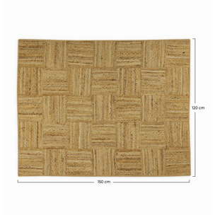 Tapis en jute 120 x 150 cm - Kara