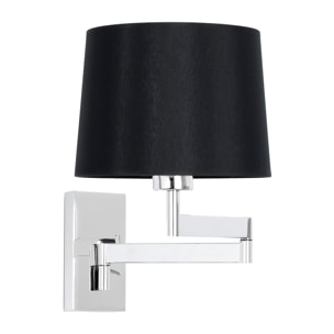 ARTIS Lampe applique avec bras articulé chrome/noire