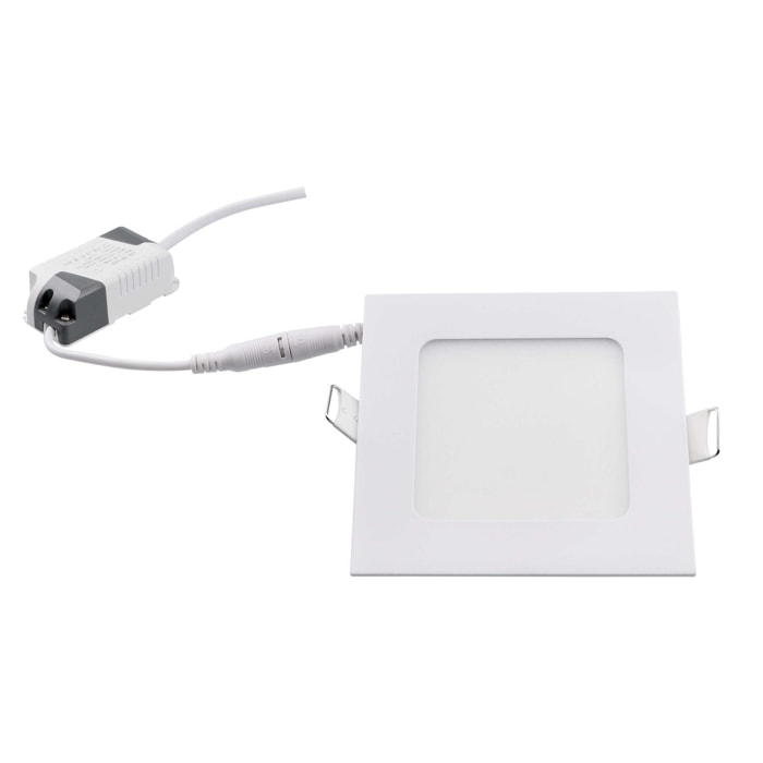 Easy square downlight cuadrado con luz led blanco cálido 3000K en color blanco