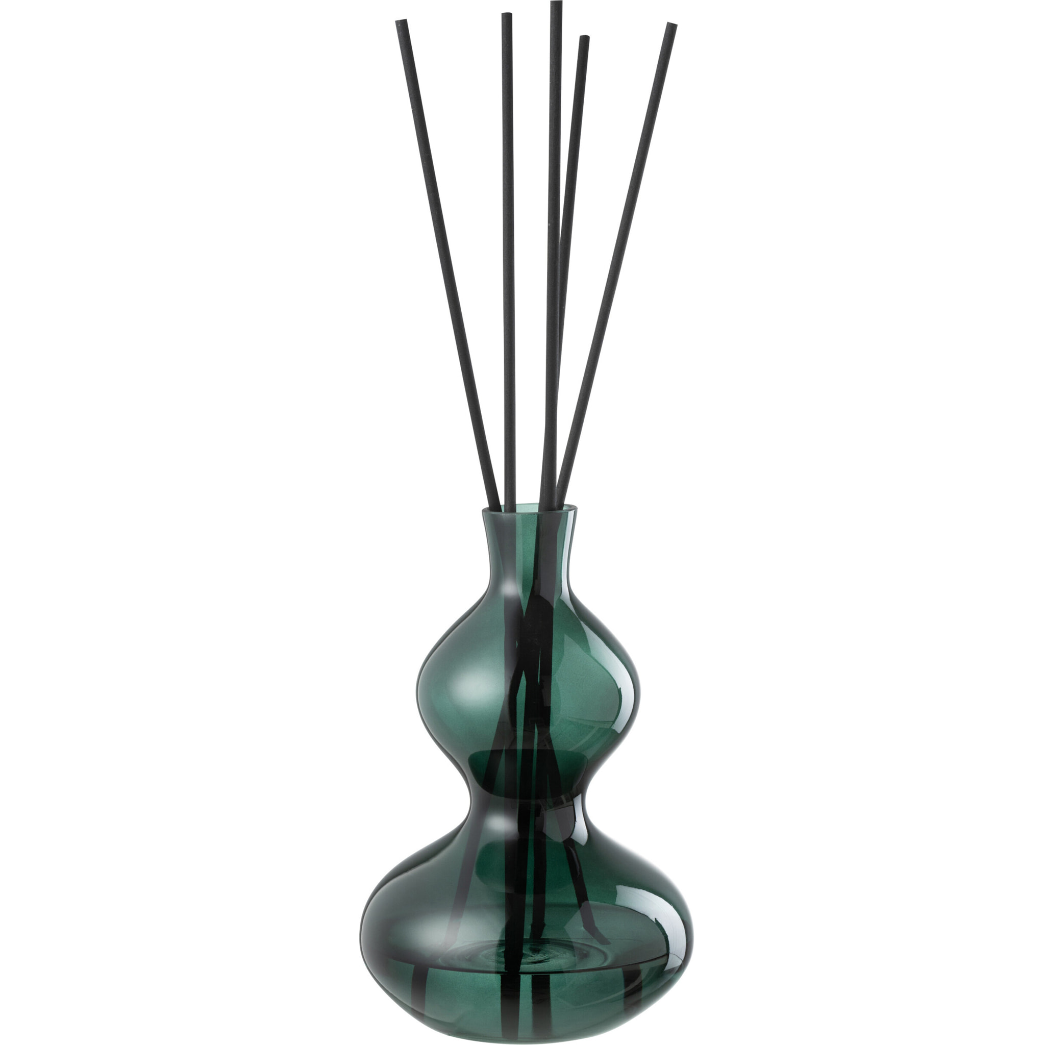 J-Line Bâtonnets parfumés Cedar Breeze - verre - vert foncé - large - 1000 ml