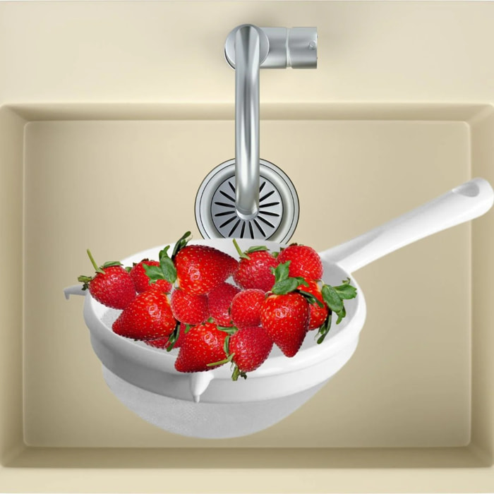 Ensemble de 2 Passoires en plastique 17 cm de diamètre Fackelmann Arcadalina