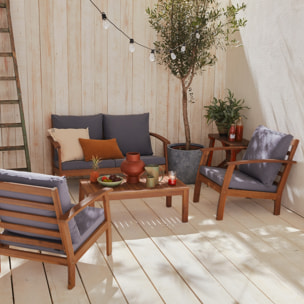 Salon de jardin bois d'acacia 4 places USHUAIA