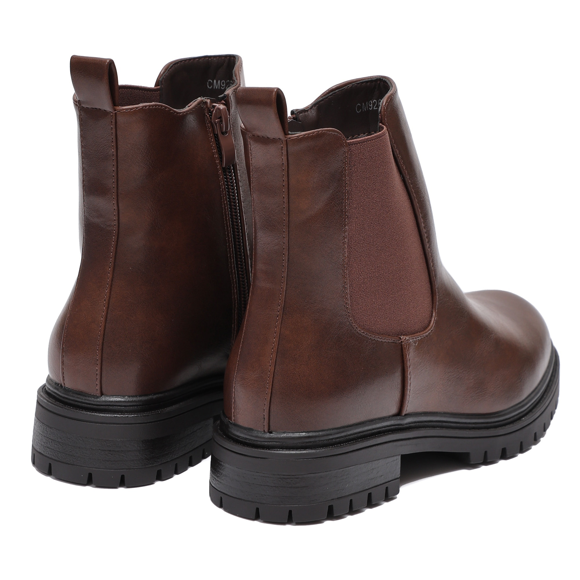 Stivaletto in simil pelle con fascia elastica