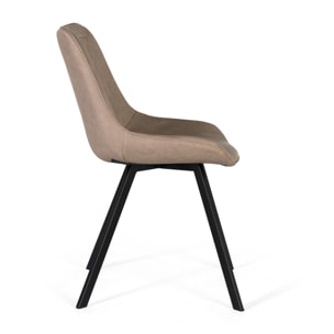Silla de Tapizado Pu 52 Cm Estilo Contemporáneo