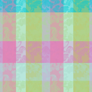 Nappe enduite jacquard Mille vertiges ara