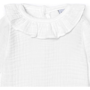 Body bebé manga larga cuello bambula