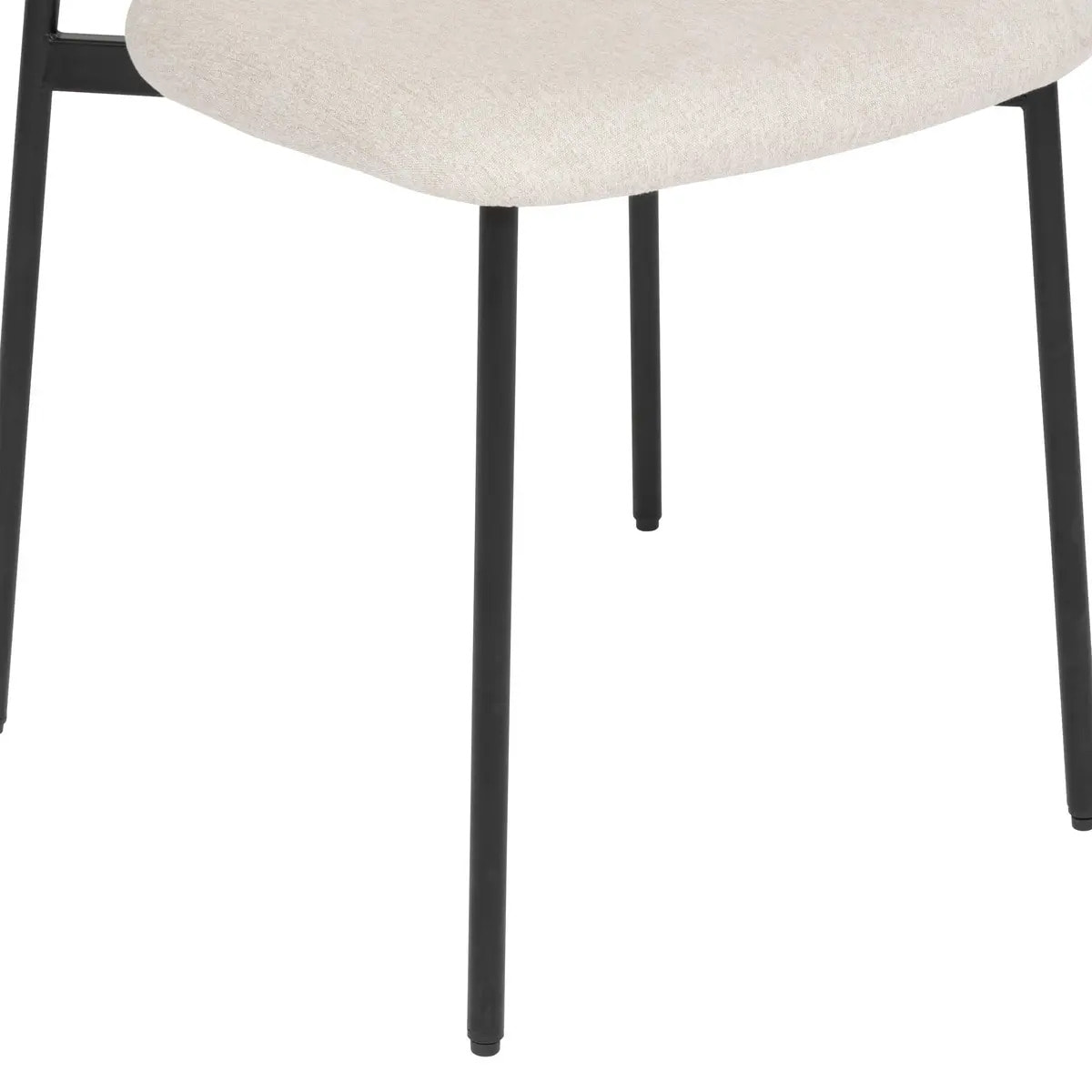 Lot de 2 Chaises de bureau "Jaisa" beige