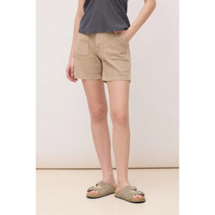 PANTALÓN CORTO MUJER LUNA CAMEL
