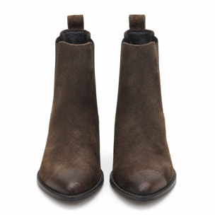 Texano basso in camoscio - tacco 5 cm