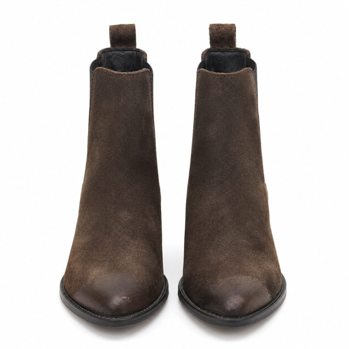 Texano basso in camoscio - tacco 5 cm
