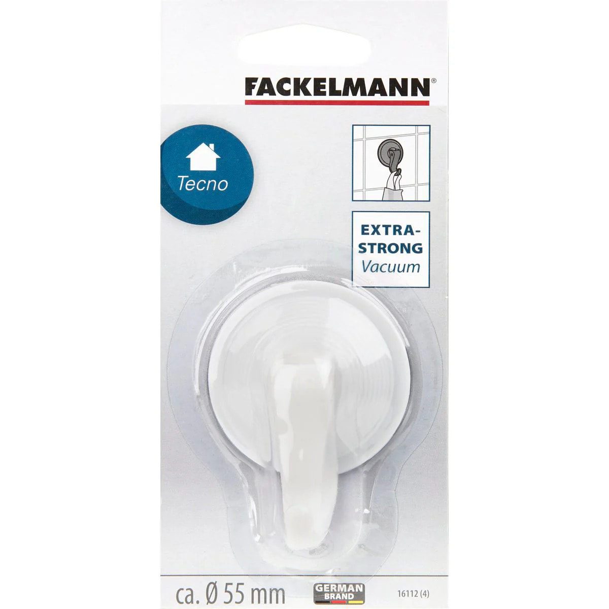 Ensemble de 2 Crochets ventouse Fackelmann Tecno