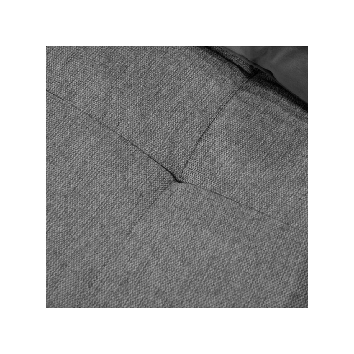 Pouf en tissu gris pour canapé modulable - FINN