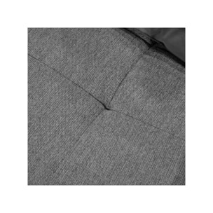 Pouf en tissu gris pour canapé modulable - FINN
