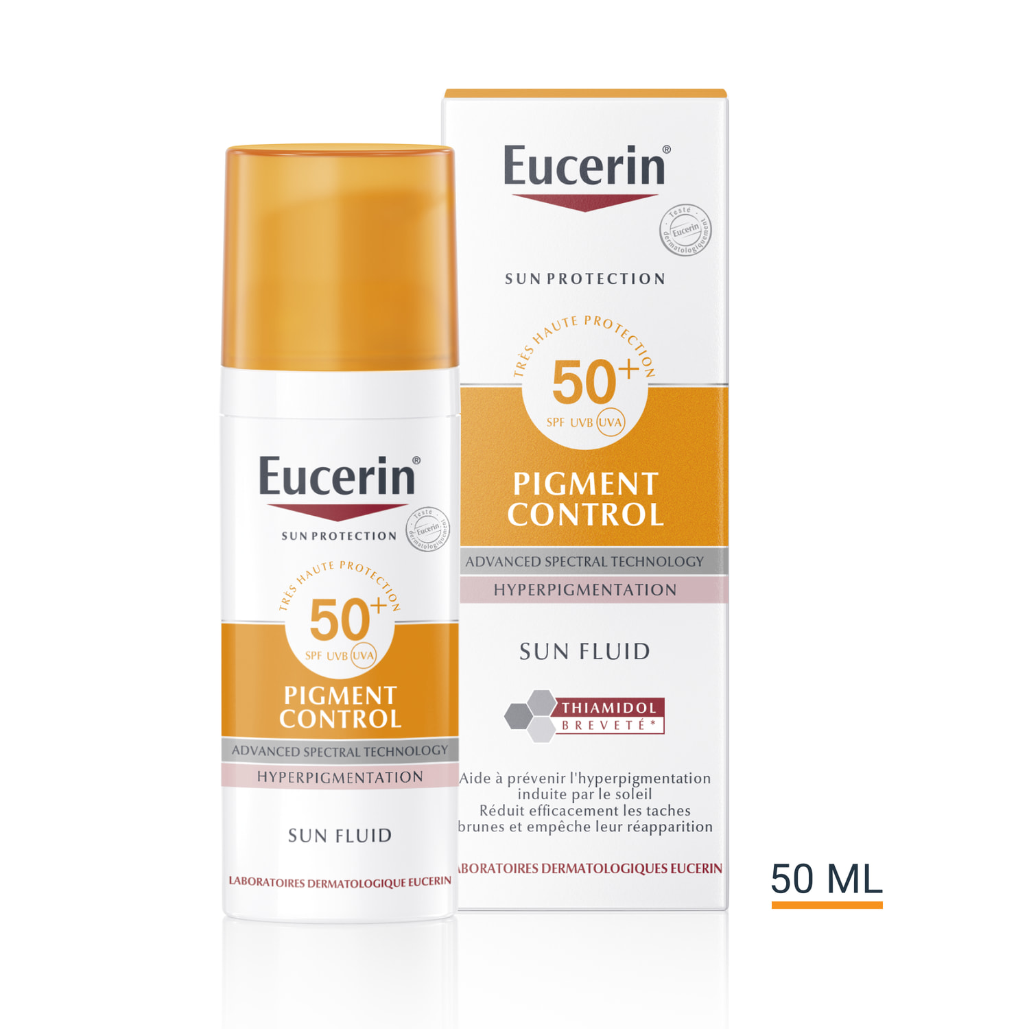 Pigment Control Sun SPF50+ - Protecteur Solaire Visage Fluide - Tous Types de Peaux 50 ml