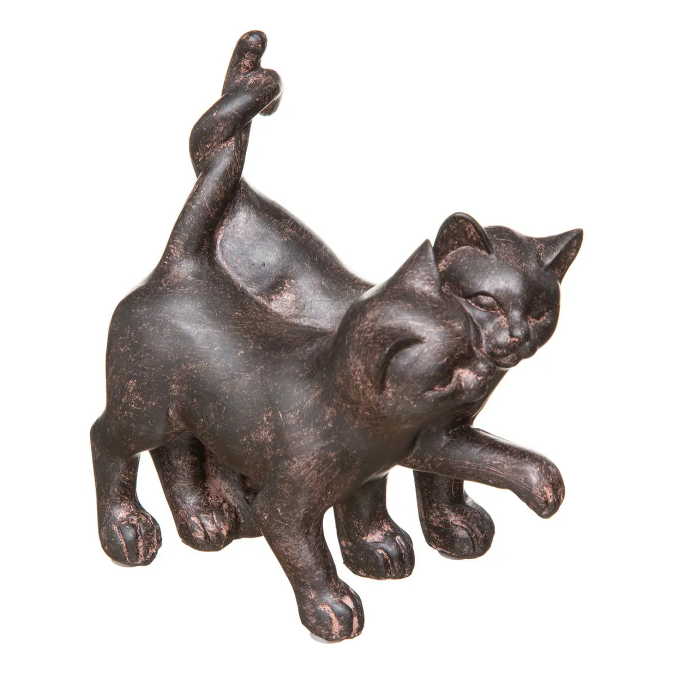 Statue 2 chats Lenny H.15cm résine