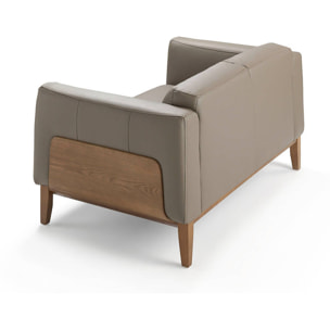 Sofá de piel de vacuno 159x92x77cm