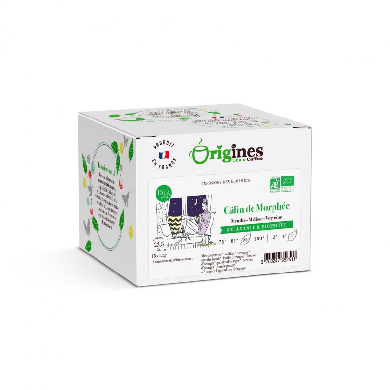 Câlin de Morphée - Infusion Bio - Infusettes 15x1,5g