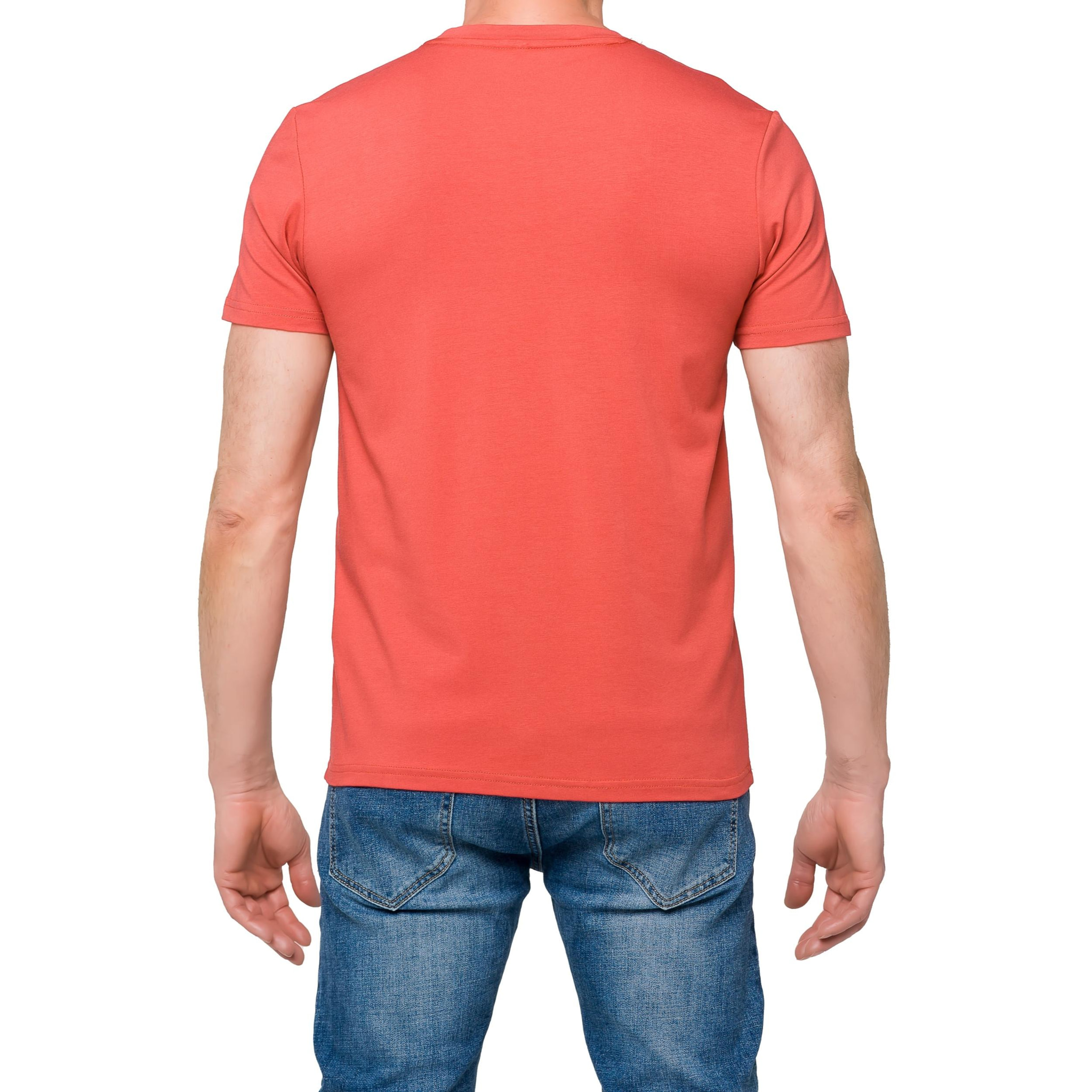 T-shirt in cotone slim fit Hot Buttered Canggu Rosso