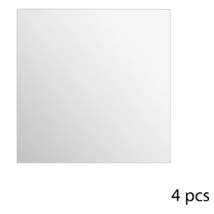Lot de 4 miroirs carrés adhésifs 30X30