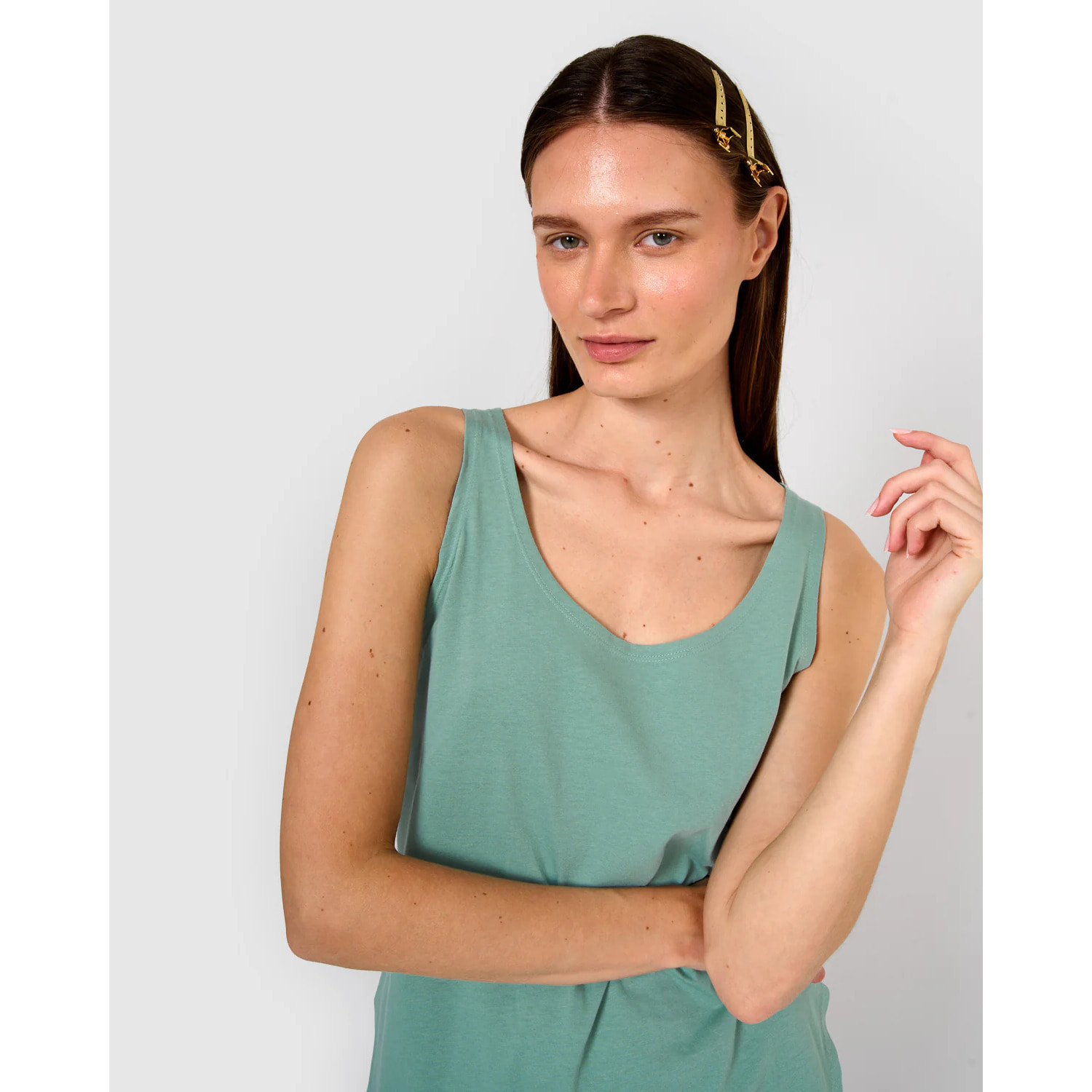Pigiama spalline cotone clarita verde