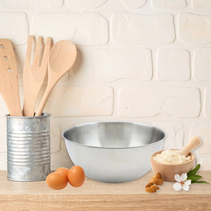 Ensemble de 2 Bols à mixer en inox Fackelmann Basic