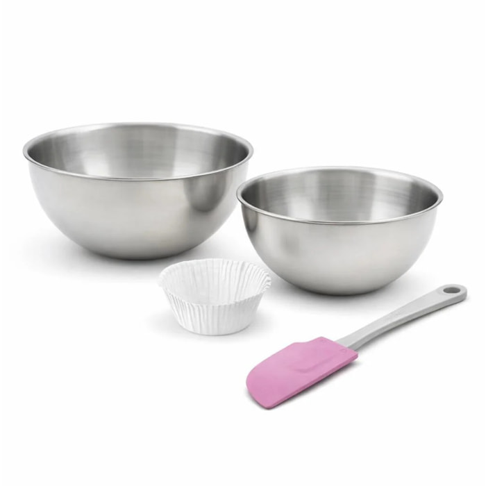 Set de 33 ustensiles de pâtisserie 30 moules à muffins 2 bols et 1 spatule Zenker Smart Pastry