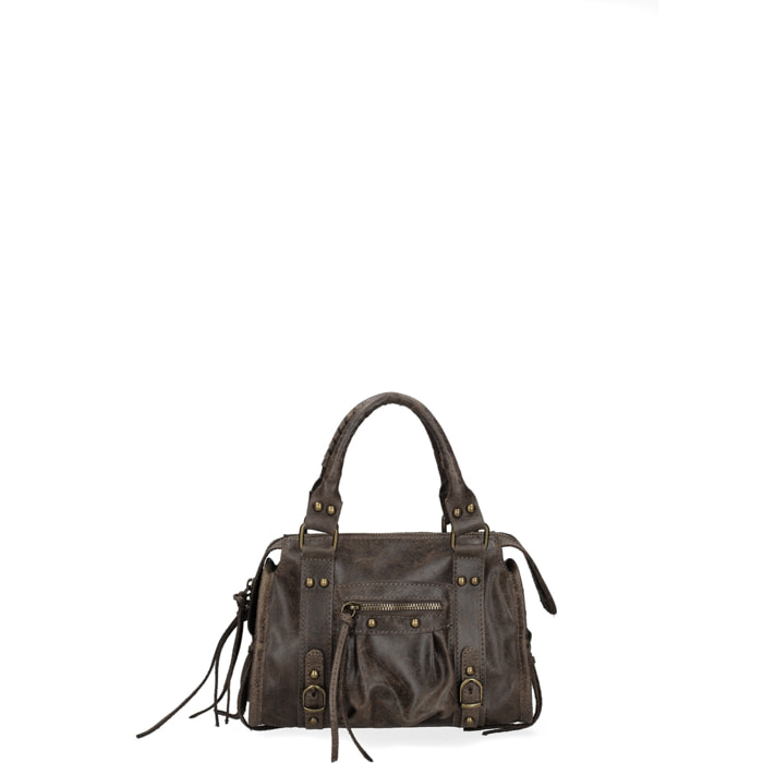 Borsa a spalla da donna - Modello Erisia - Vera pelle - 25.0 x 15.0 x 10.0 cm
