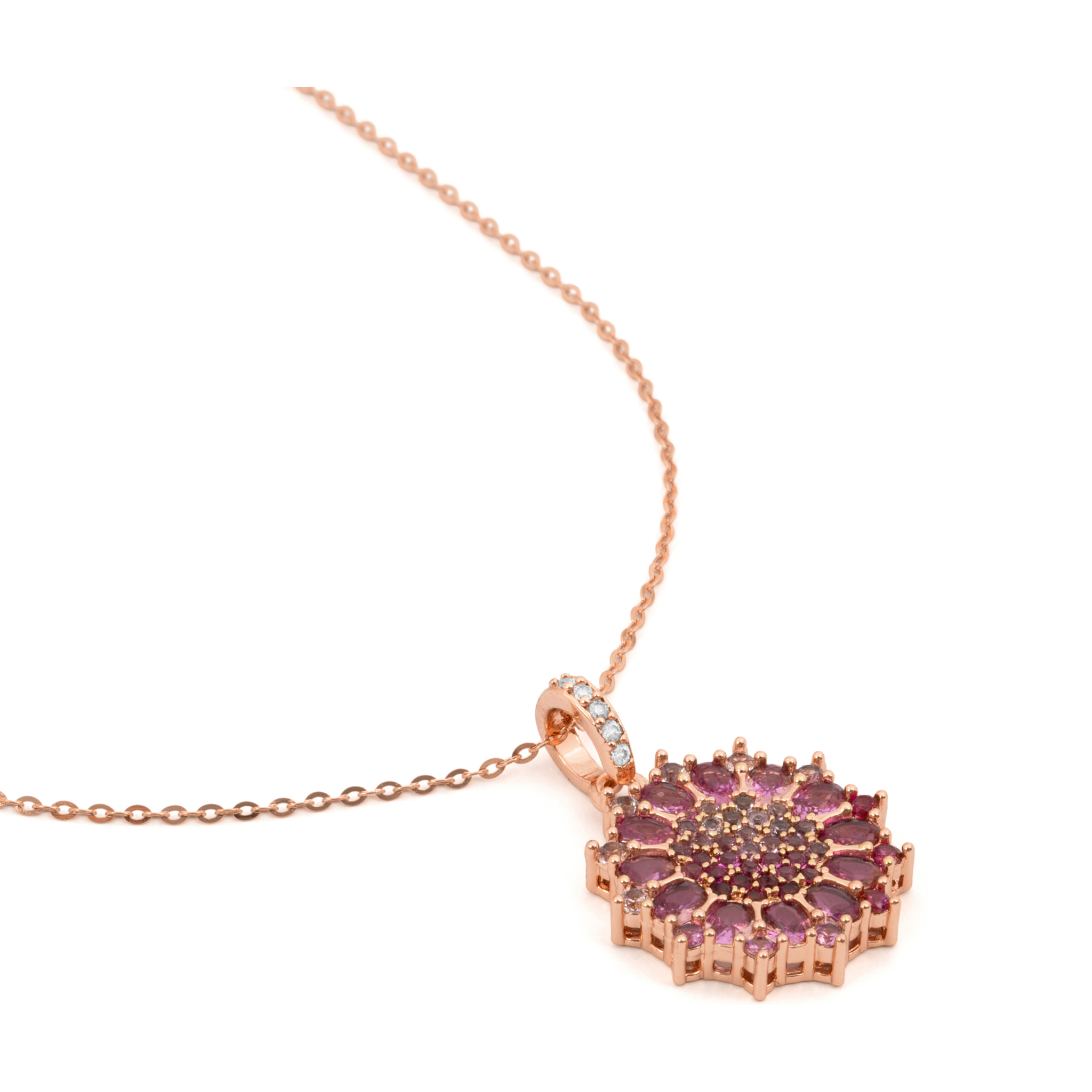 Collar Mansayn acabado oro rosa 18k