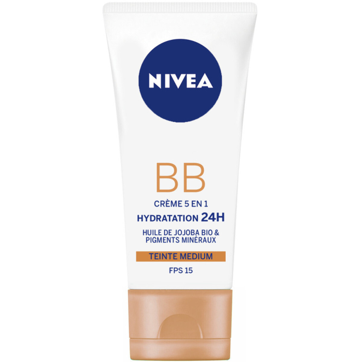 Pack de 2 - BB Crème NIVEA Hydratation 24h Teinte médium + éclat FPS 15 Essentials 50ml