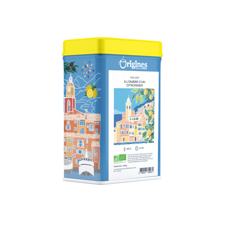 A l'ombre d'un citronnier - Thé Vert Bio - Boîte Métal 100g