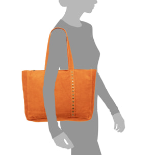 Alonte bolso de hombro mujer. Piel auténtica Gamuza.