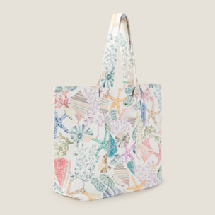 Bolso de playa algodón mundo submarino Cristina color varios