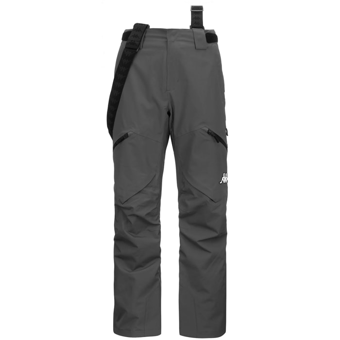 Kappa - Pantalones Hombre Gris - 6Cento 622P