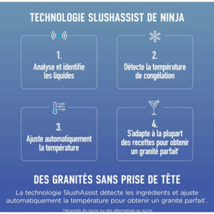 Machine à granita NINJA Slushi Max FS605 Granités, Cocktails Glacés, Milkshakes, 5 Programmes, 4,4 L, Maintien au Froid 12H