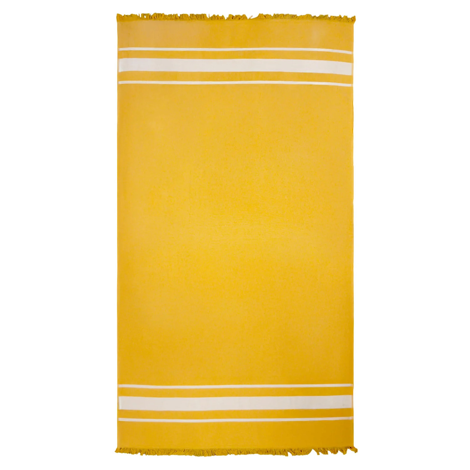 Fouta doublée éponge L - Caraibes Tournesol - 340g/m²