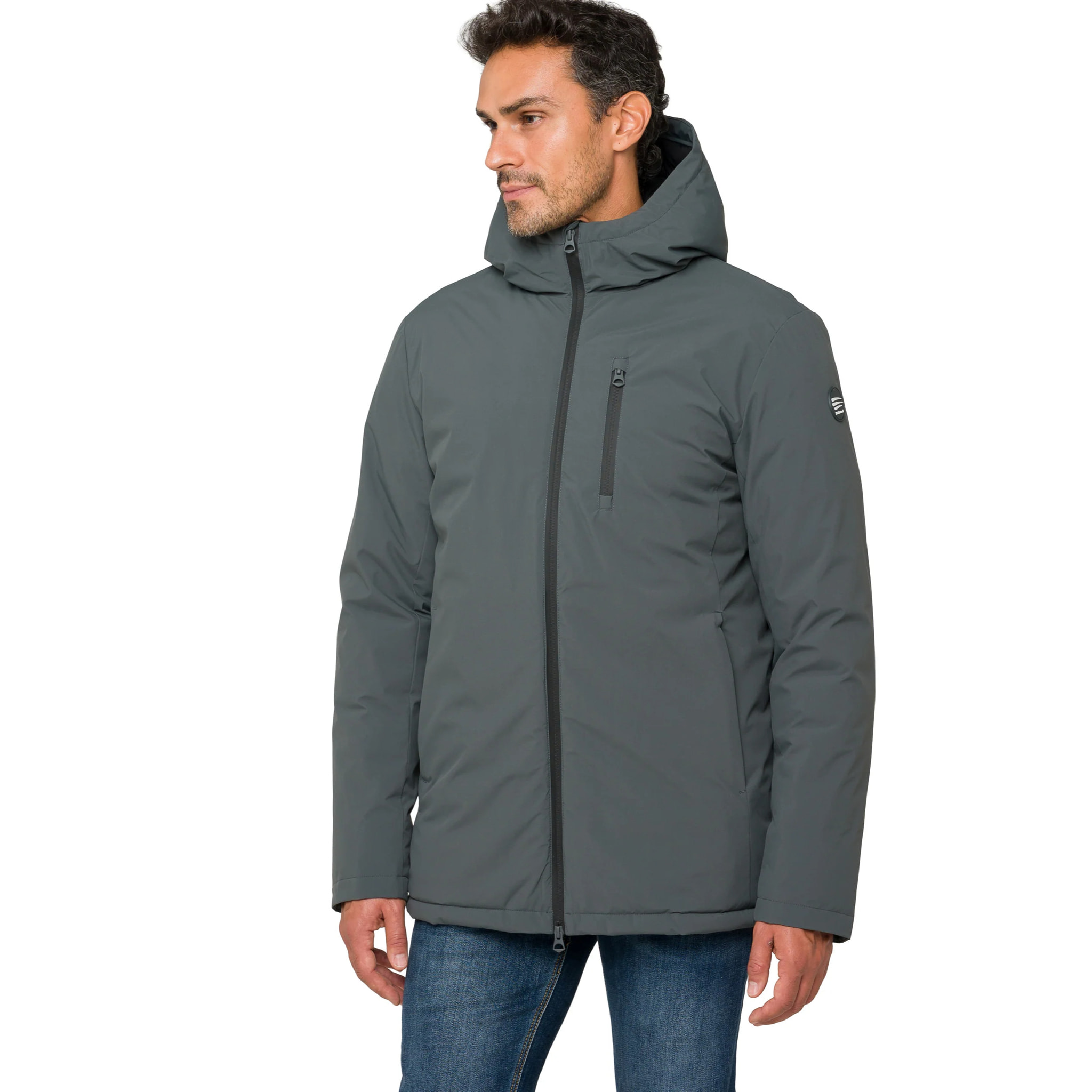 Parka POKHARA acolchada impermeable Gris