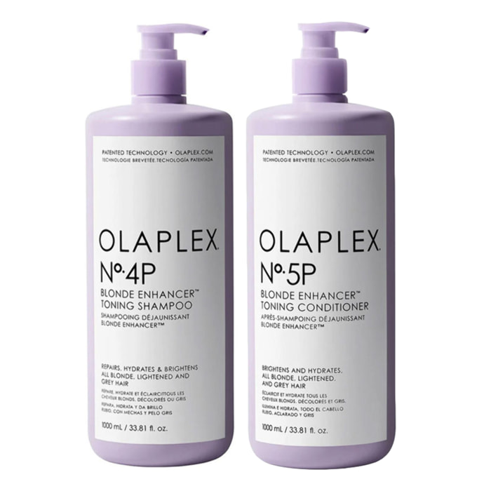 OLAPLEX Kit Blonde Enhancer Toning Shampoo N°4P 1000ml + Conditioner N°5P 1000ml