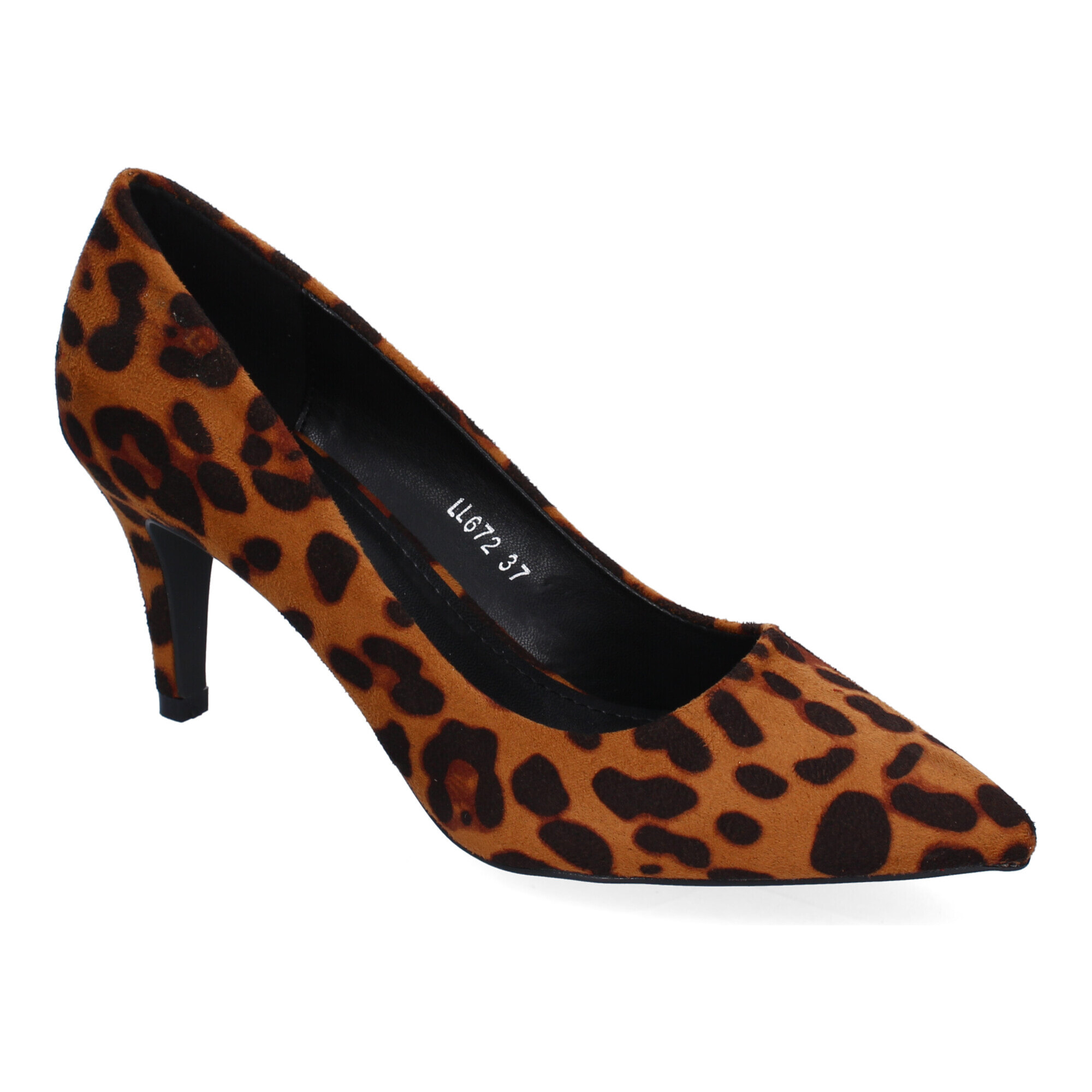 Zapato de Salón con Tacón de Mujer, Estampado Animal Print