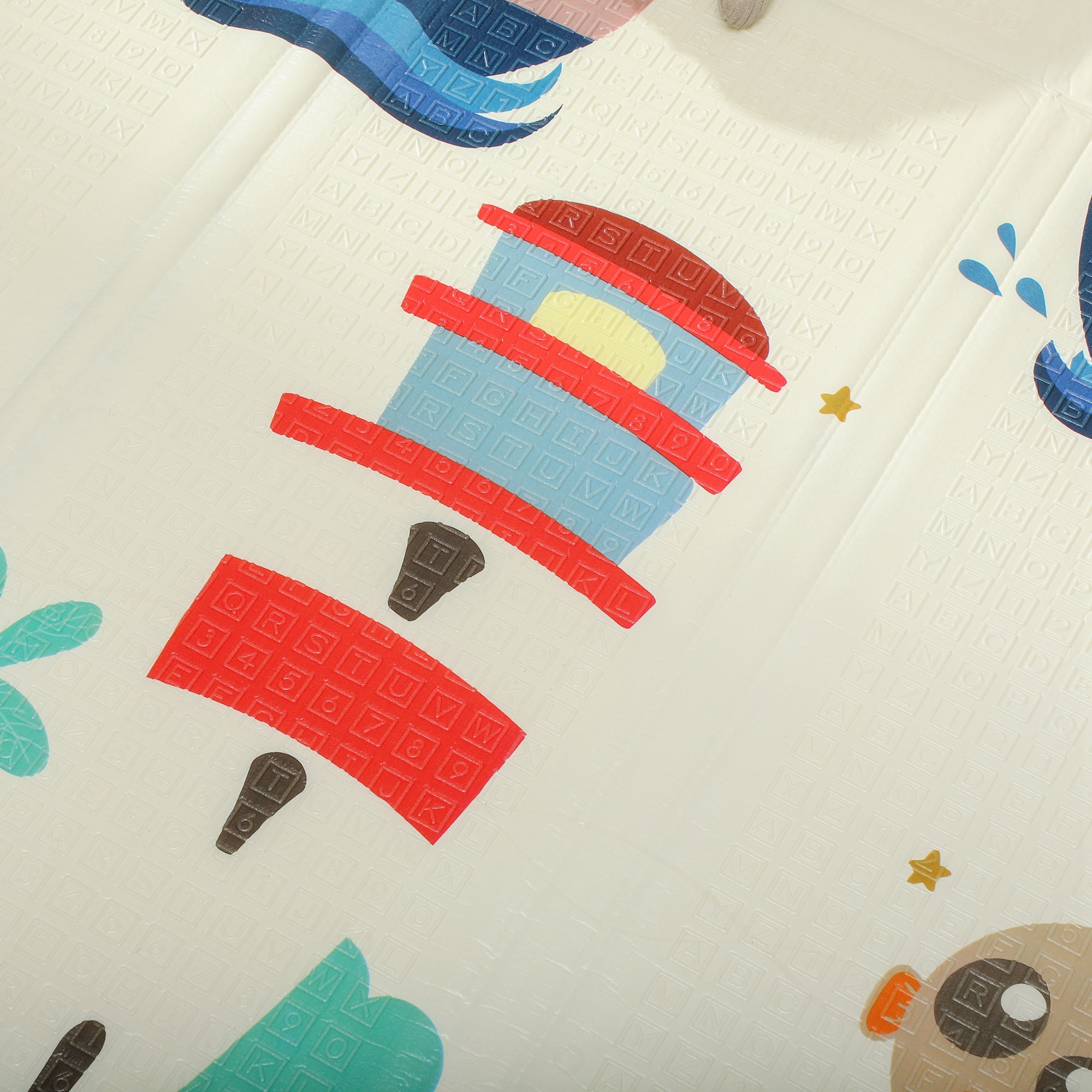 Tapis d'éveil bébé pliable épais réversible en mousse