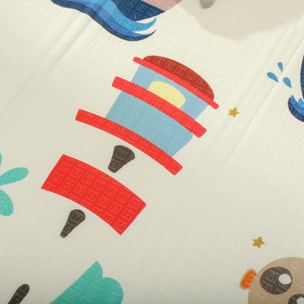 Tapis d'éveil bébé pliable épais réversible en mousse
