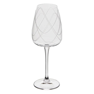 4 verres à vin transparent D8,6xH23,2cm